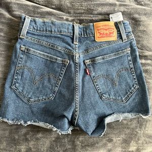 Levi’s high rise jean shorts